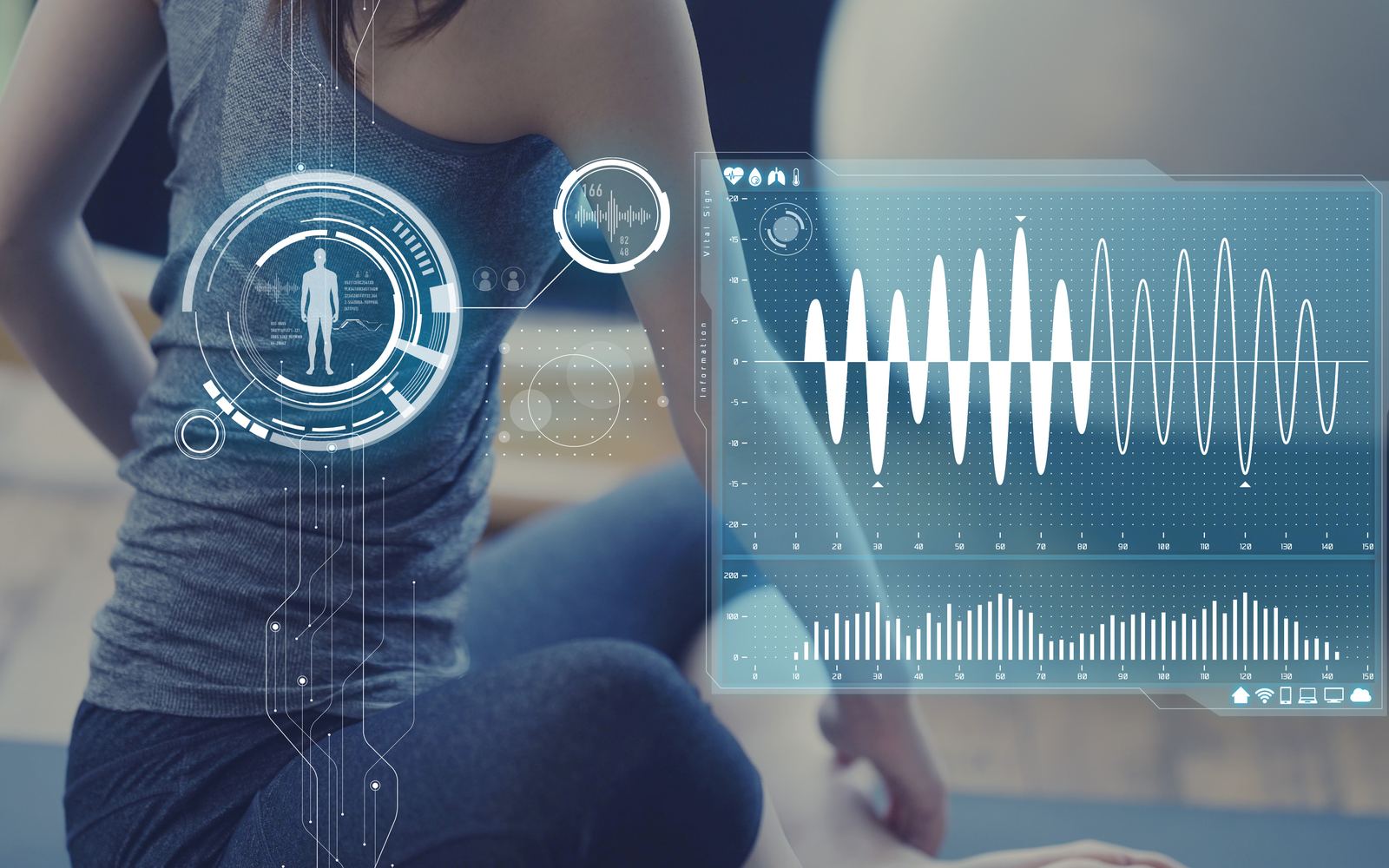 Athlete performance data on a wearable